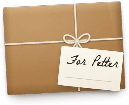 A parcel tied with twine