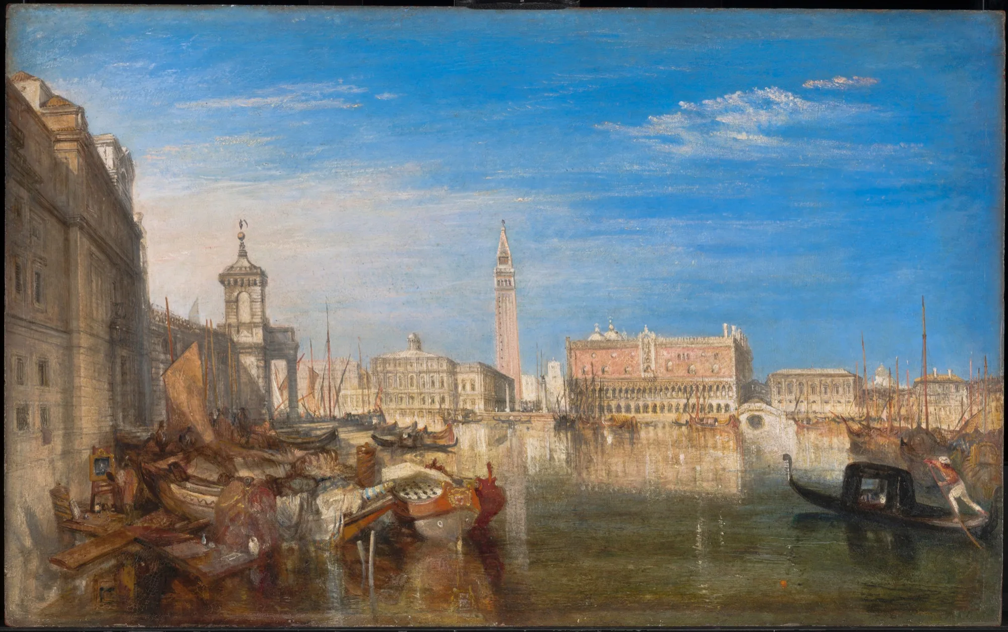 A Turner painting of Venice, the Doge’s Palace across the water