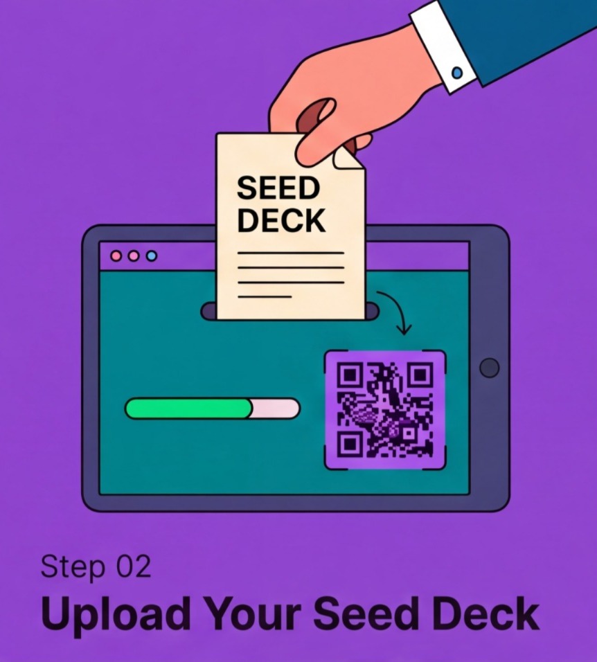 Step 2: Upload your seed pitch deck PDF